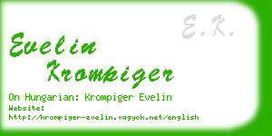 evelin krompiger business card